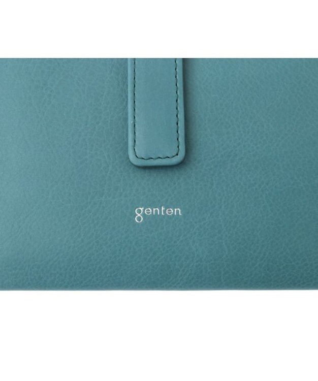 genten ピア 長財布 ブルーグリーン