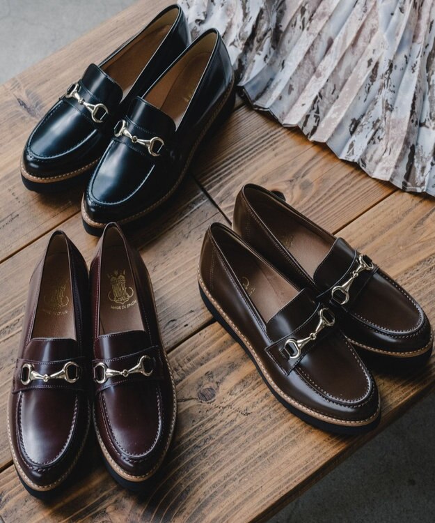 BONTRE 【BONTRE/ボントレ】厚底ビットローファー ブラック