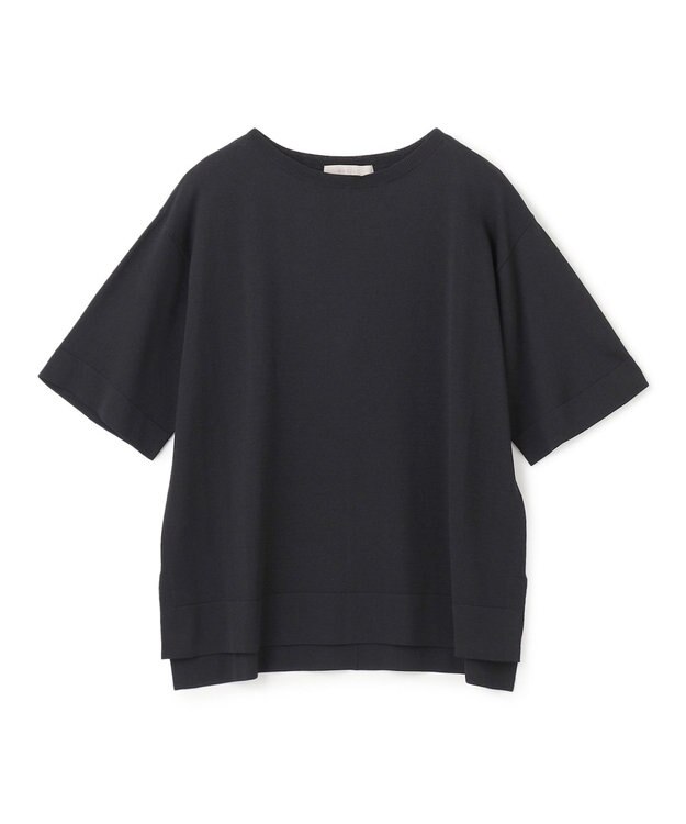 UNFILO スゴ機能 ハーフスリーブニットT ブラック