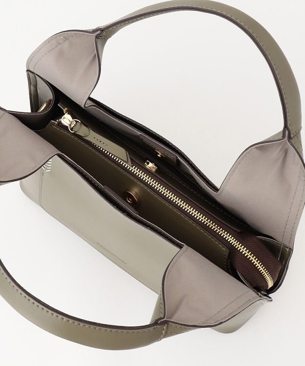 LA BAGAGERIE 【veganview】triangle shape mini tote bag カーキ