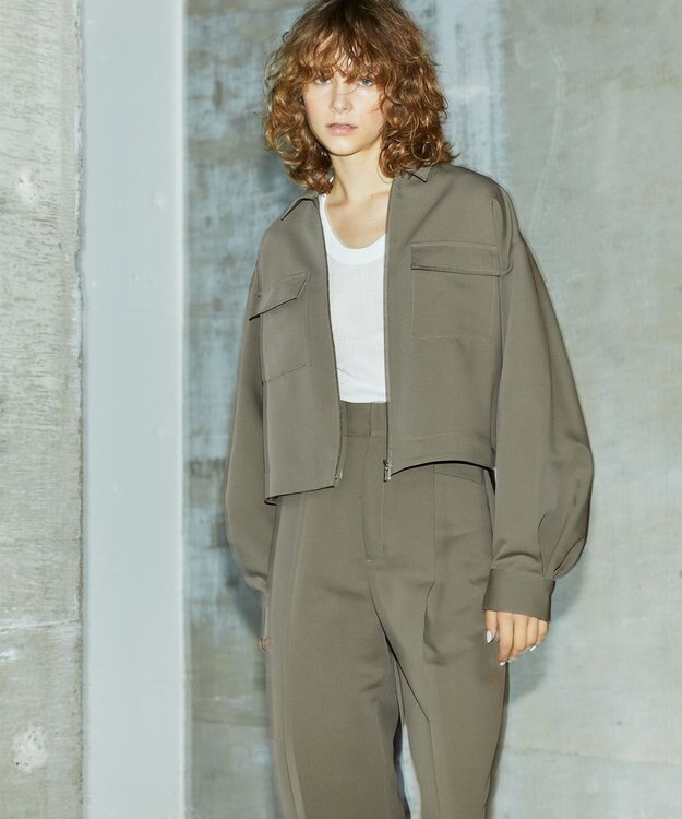 uncrave 【吸水速乾・洗濯機洗い可】エコ ドライ チノ ブルゾン（uncrave STANDARD） ライトカーキ