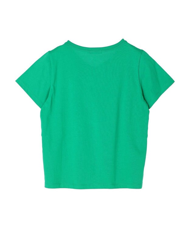 earth music&ecology ＶネックＴシャツ（汗じみ防止） Off White