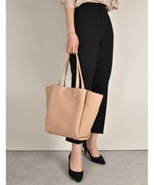 LA BAGAGERIE 【MONICA】収納いっぱいA4トート ベージュ