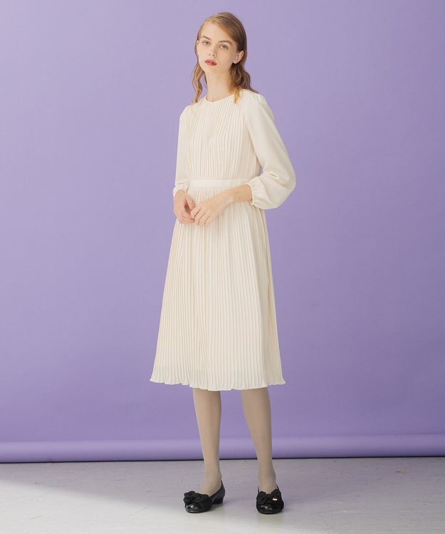 TOCCA 【洗える！】STAIRWAY ドレス ベージュ系