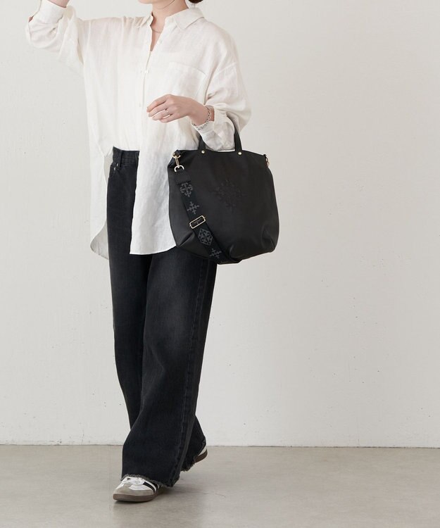 russet ソフトレザー 2WAYトートバッグ(CE-1611) Black