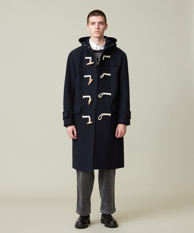 J.PRESS YORK STREET 【UNISEX】メルトンダッフルコート ネイビー系