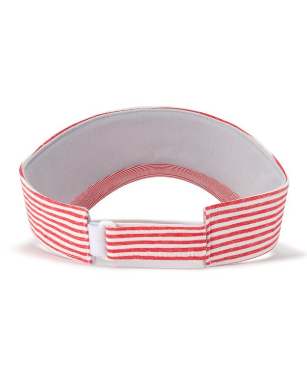 ZERO HALLIBURTON 【雑誌掲載】メランジ ボーダー サンバイザー 82563 シルバーグレー