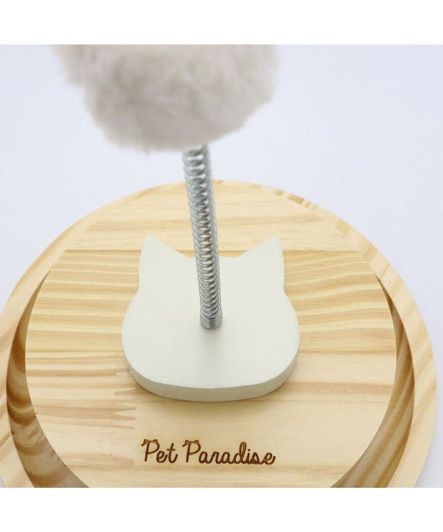 PET PARADISE 猫 木製 コロコロ トイ 茶系