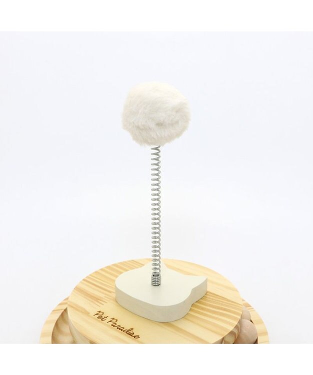 PET PARADISE 猫 木製 コロコロ トイ 茶系