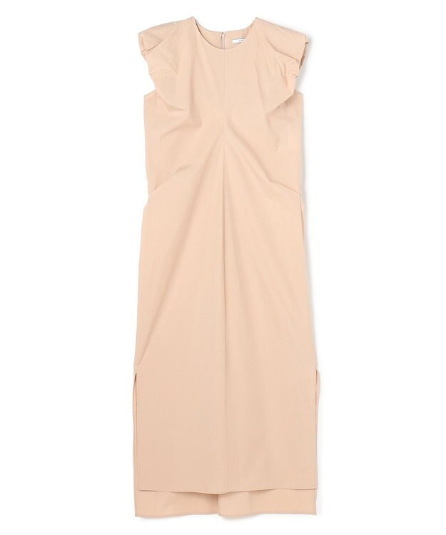 BEIGE， MALLOW / コットンタック バルーンスリーブドレス Beige