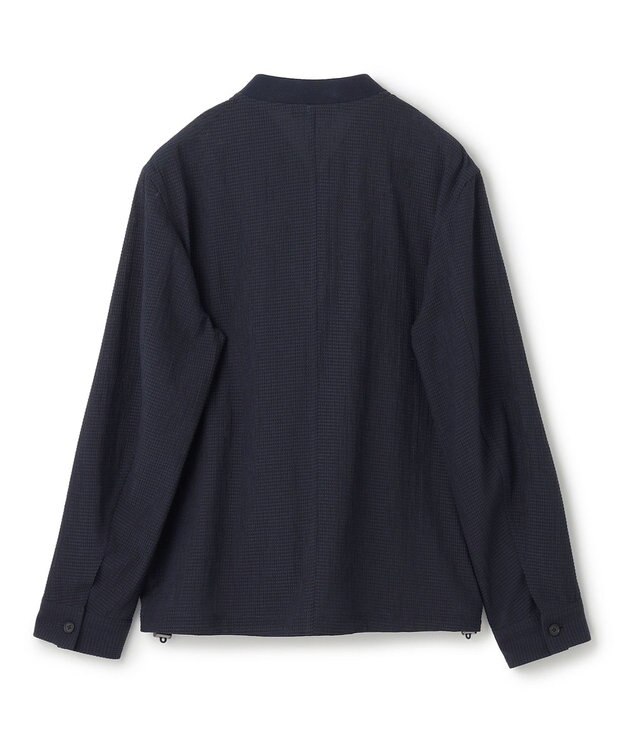 JOSEPH HOMME ＜新色追加＞新素材【通気性/ストレッチ】トリコサッカーストレッチ 　ジップアップブルゾン ネイビー系