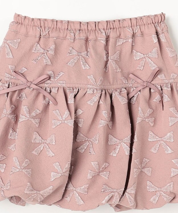 ANY KIDS リボン バルーンスカート ピンク