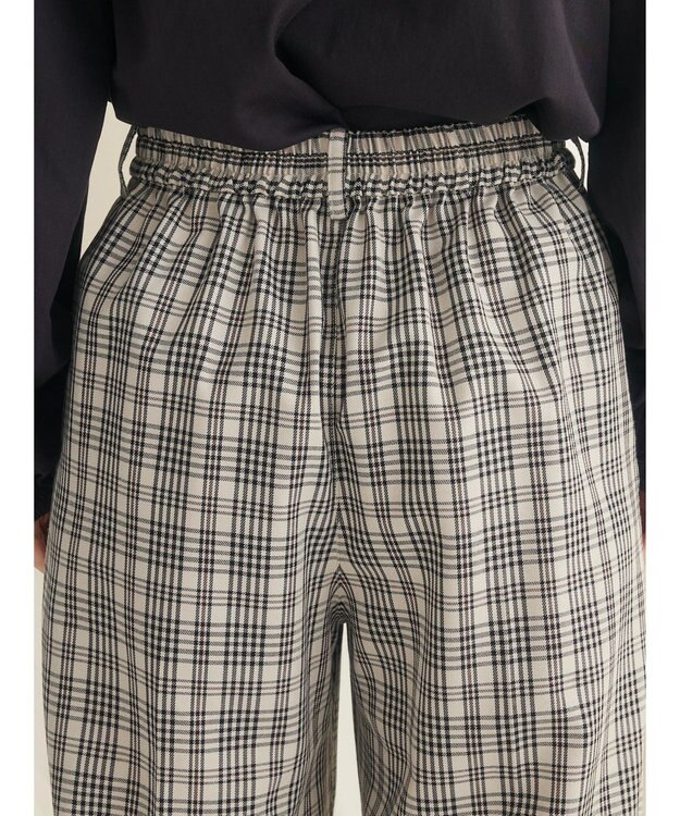 CRAFT STANDARD BOUTIQUE センタープレスチェックパンツ Check Beige