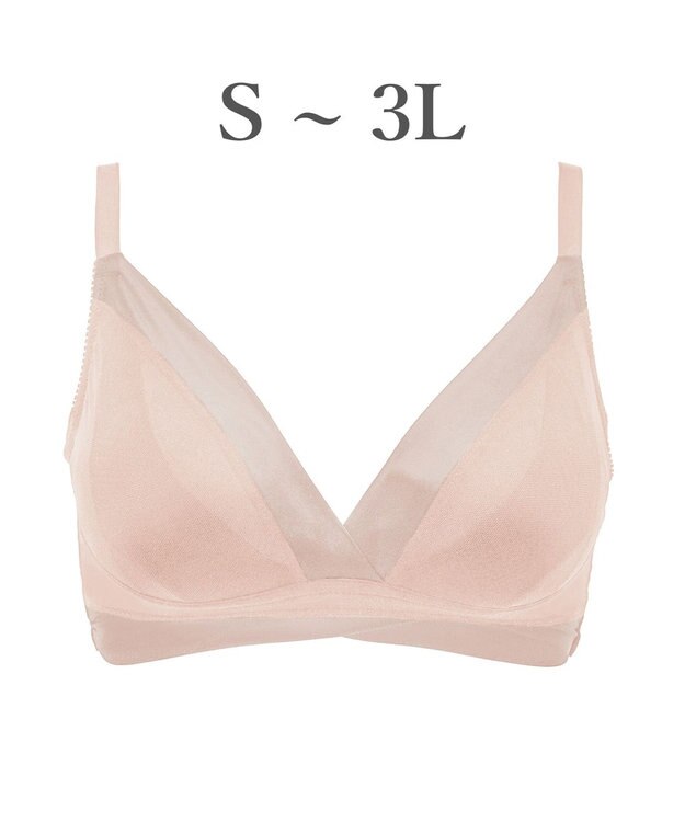 BRADELIS New York 【BRADELIS Me / ノンワイヤーブラ】ハグミーブラレット ソフト補整 楽にナチュラルな谷間を作る補正ブラジャー ME118307 ヌードベージュ