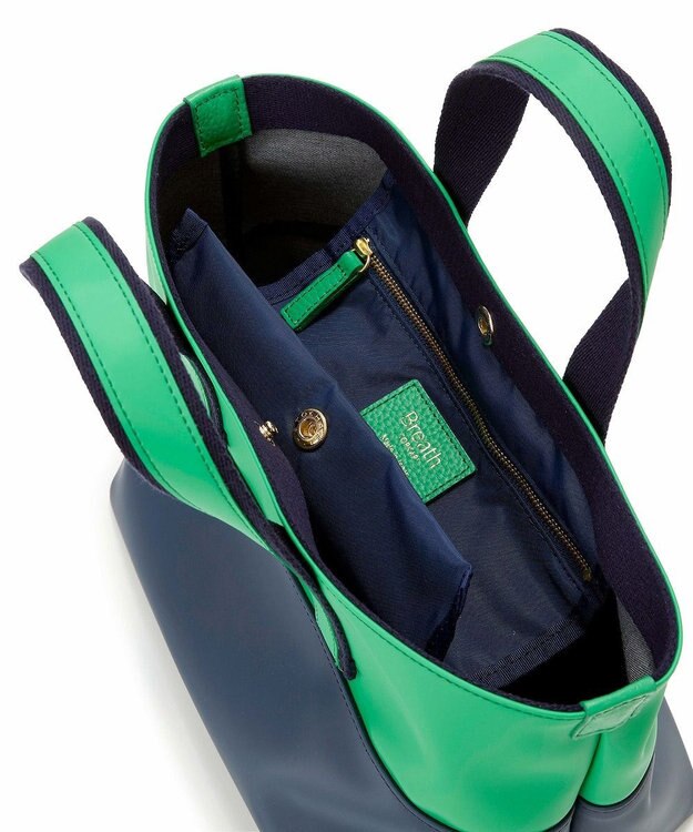 TOPKAPI 【Breath TOPKAPI】Bright ブライト カラーブロックミニ トートバッグ グリーン