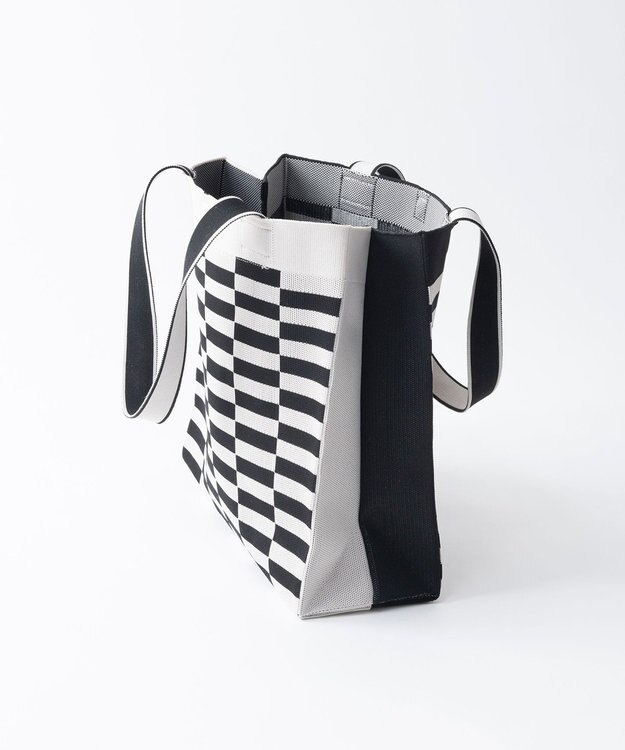 TRICOTE チェックペーパーバッグ 99BLACK