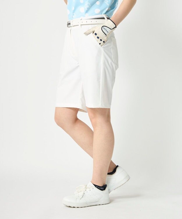FILA GOLF／marie claire 【marie claire SPORT】 ストレッチショートパンツ ホワイト