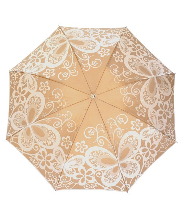 槇田商店 Kirie 蝶々 ハニーマスタード 折りたたみ傘 カラシ