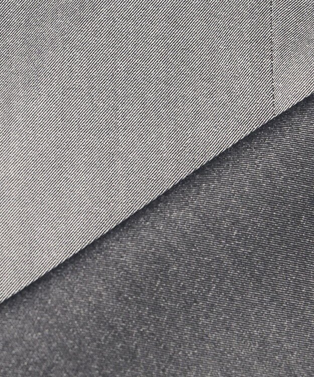 23区 S 【セットアップ対応/洗える】ストレッチシャンブレー テーラードジャケット ライトグレー系