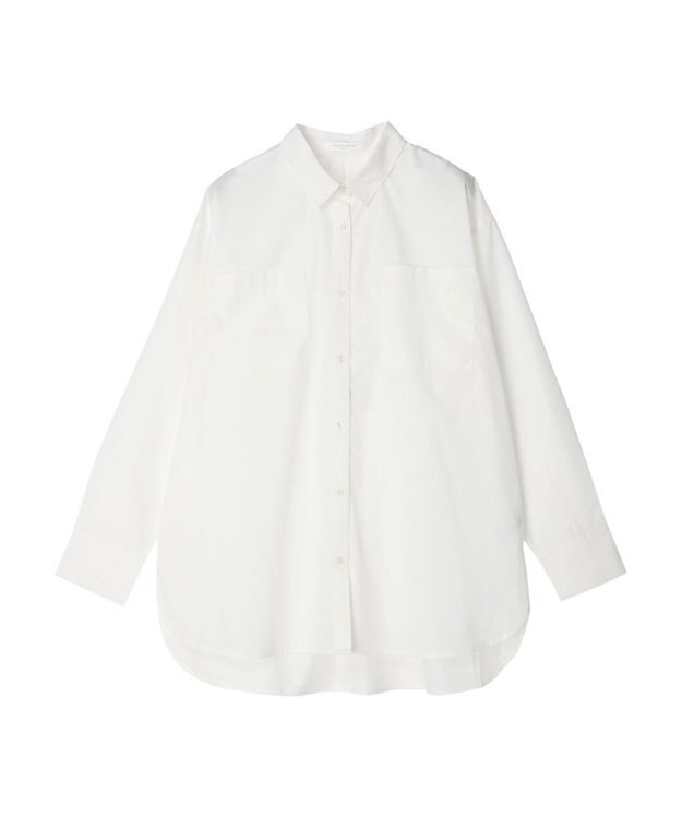 Green Parks 胸元ポケットイージーケアシャツ Off White