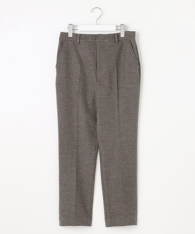 J.PRESS LADIES S 【洗える】チェルビック チェック テーパード パンツ ブラウン系3