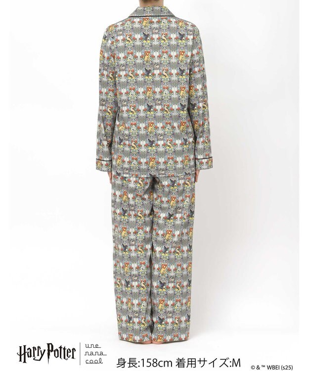 une nana cool 【ハリー・ポッターコラボ】【綿100%】開襟パジャマ グレー