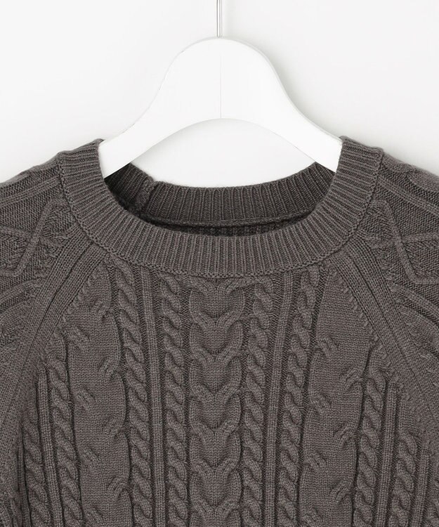 ANY SIS ケーブル ニット プルオーバー ストレート