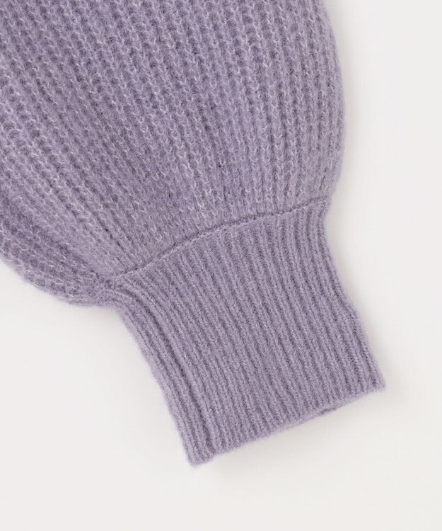 ANY SIS 【洗える】エアリーアンゴラブレンド ニット モーヴ