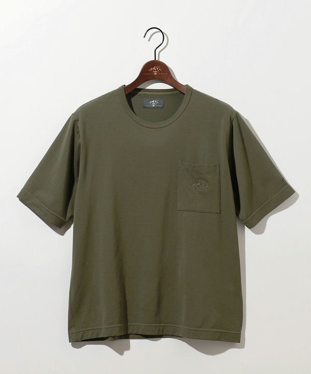 JOSEPH ABBOUD MOUNTAIN 【テーム・ヤルヴィモチーフ】ビオグレース天竺  Ｔシャツ カーキ系