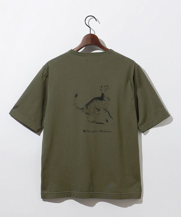 JOSEPH ABBOUD MOUNTAIN 【テーム・ヤルヴィモチーフ】ビオグレース天竺  Ｔシャツ カーキ系