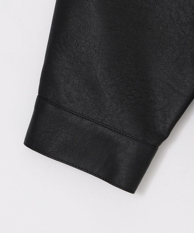 WEGO PUダブルZIPブルゾン ブラック