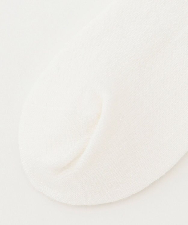 ANY KIDS 【日本製】レース ラメ ショート ソックス アイボリー