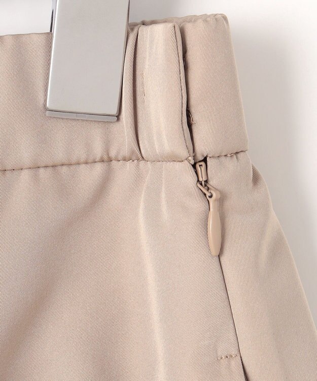 自由区 【洗える】タフタタック スカート ベージュ