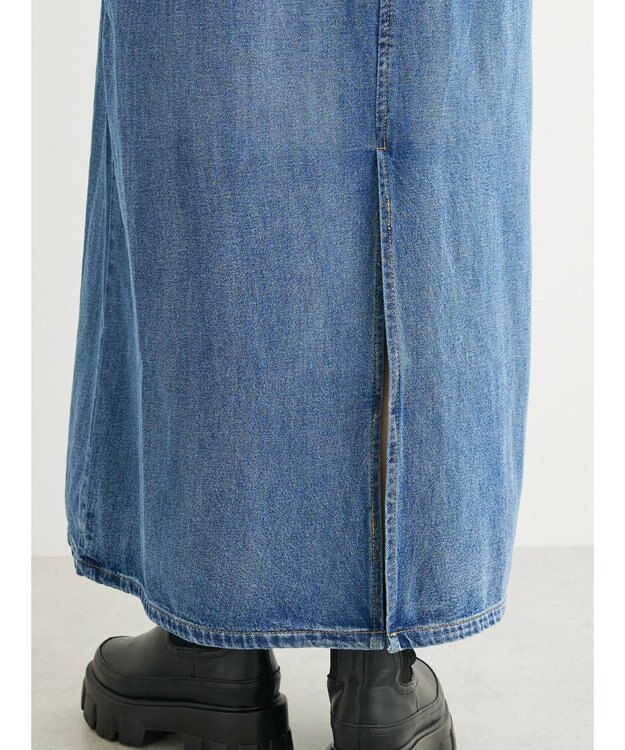 Green Parks ・ＳＵＧＡＲ　ＳＰＯＯＮ　カラーデニムジャンスカ Indigo