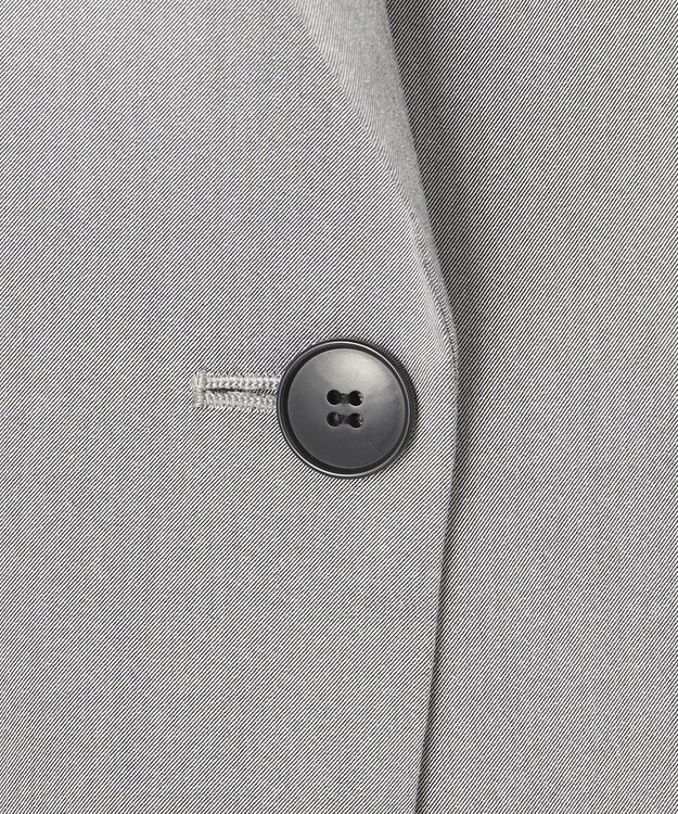 23区 【セットアップ対応/洗える】ストレッチシャンブレー テーラードジャケット ライトグレー系