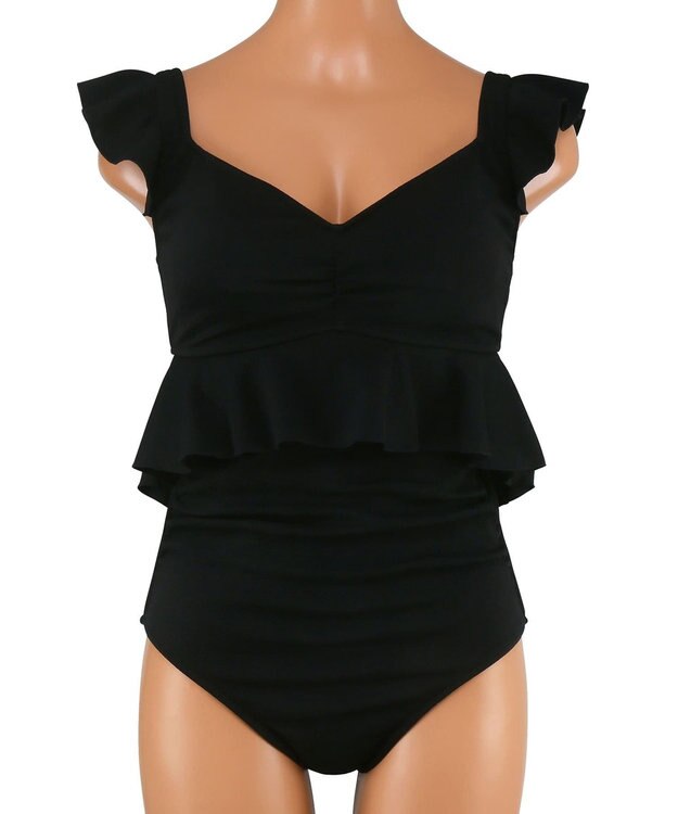 San-ai Resort（三愛水着楽園） 【SALE】【ナチュラルシェイプスイム　ライト】ノンワイヤービキニ　9M・11L　【San-ai Resort（サンアイリゾート）】 ブラック