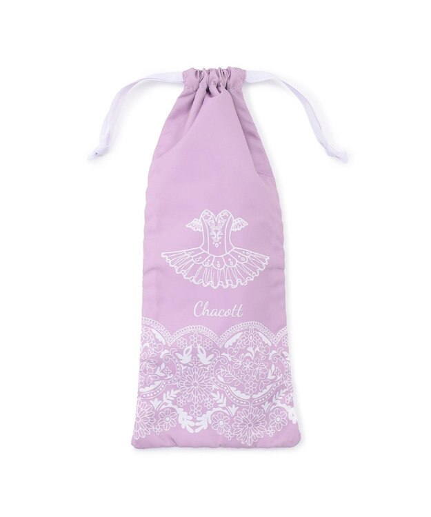 Chacott レース柄メッシュ巾着S ライラック