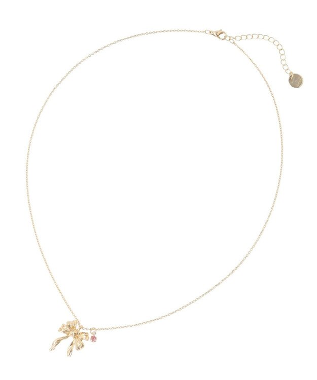 Maison de FLEUR カーリーリボンネックレス Gold