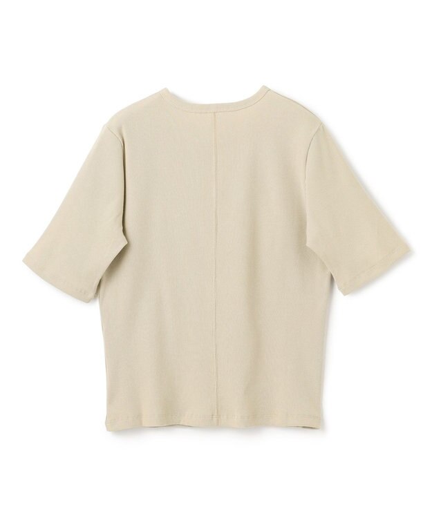 UNFILO テレコ ハーフスリーブTシャツ グレージュ