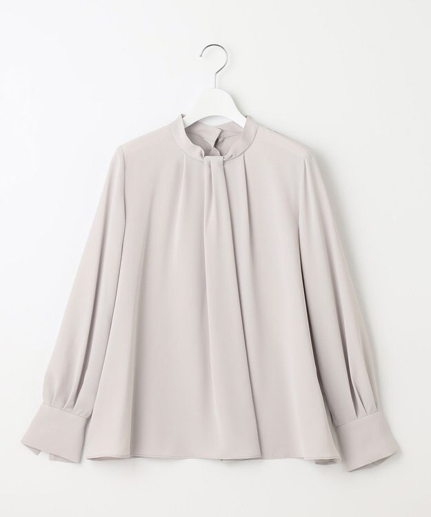 【慈雨】ブラウス　カットソー　サボテン　総柄　グレー　40 洗える　綿100 最高 のファッション - 【慈雨】ブラウス カットソー サボテン