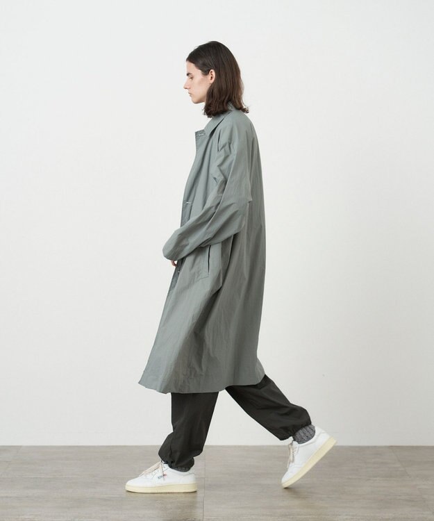 ATON TRAVEL NYLON | パッカブルコート - UNISEX GREEN