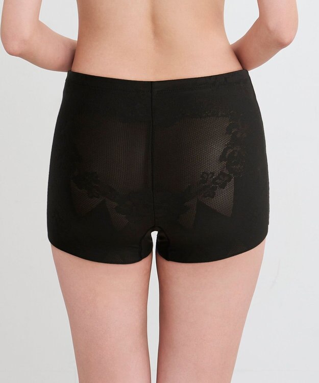 WACOAL 【-5歳のガードル】 ショート丈 「-５歳」の着やせシルエットに 吸汗速乾・通気性(身生地) レディース GRC323 /ワコール ブラック