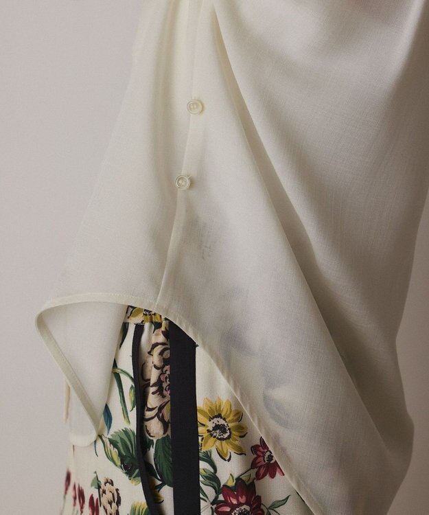 GRACE CONTINENTAL シアー2wayウエスタンシャツ キナリ