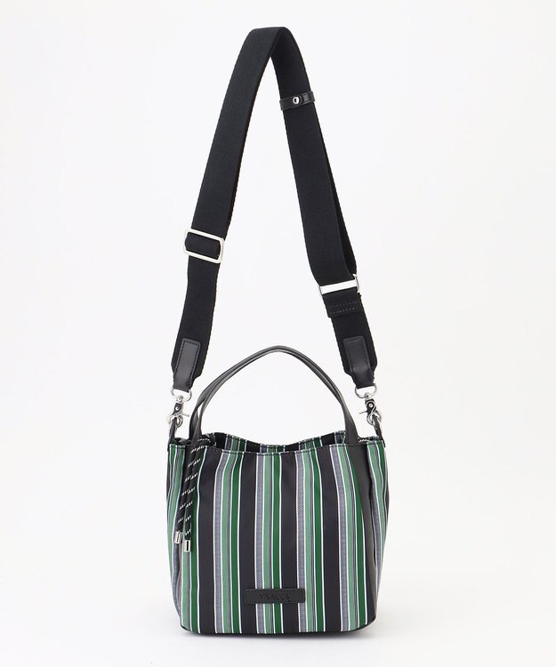 Y'SACCS マルチストライプ すっきりトート Sサイズ グリーン