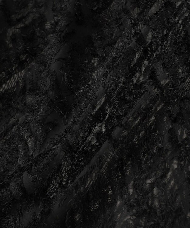 Green Parks Ｏ．フサフサ２ｗａｙボウタイブラウス Black