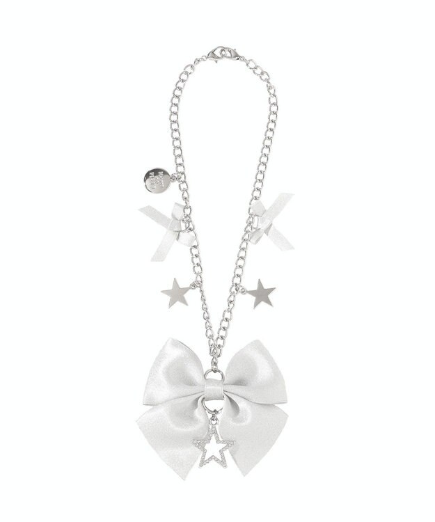 Maison de FLEUR スターリボンバッグチャーム Silver