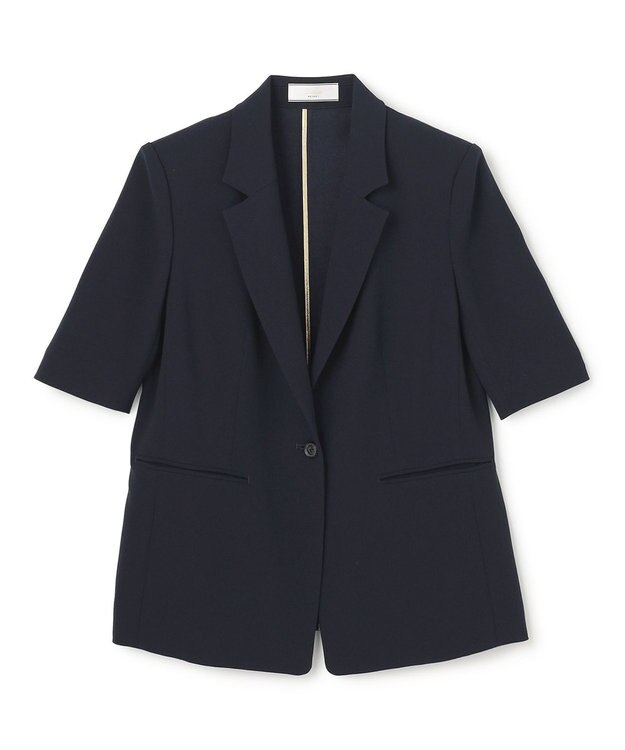 BEIGE， 【Lsize・セットアップ対応】CINDY / ハーフスリーブジャケット Navy