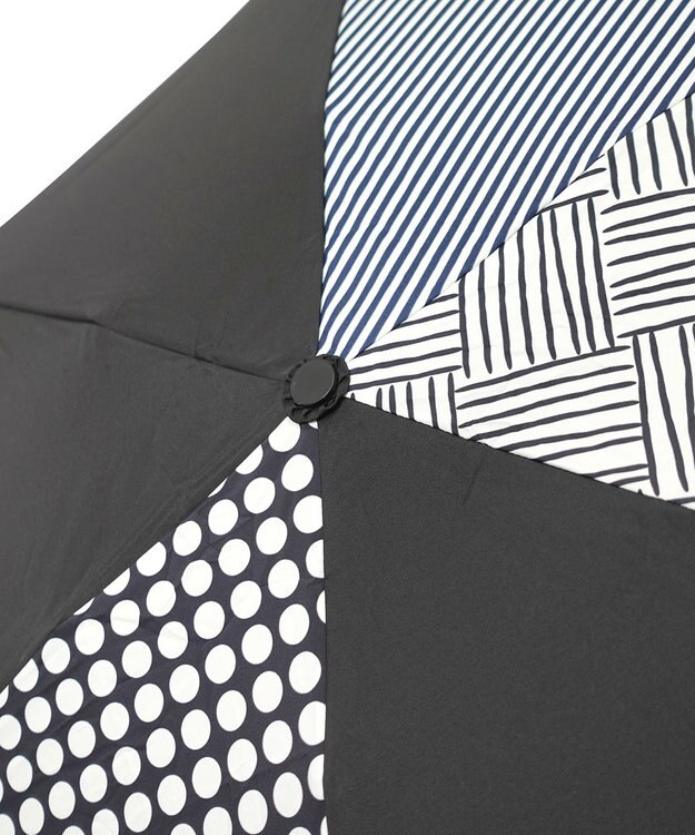 +RING 【UVカット95%以上】【UPF50＋】プラスリング レディース 晴雨兼用 折傘 BLKT1309 黒