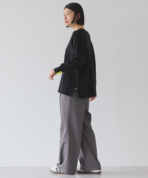 AMERICAN HOLIC バイパチラグランニットプルオーバー Black