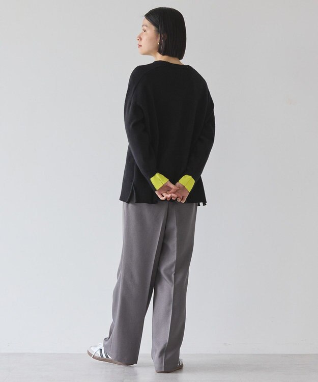 AMERICAN HOLIC バイパチラグランニットプルオーバー Black